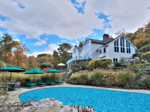 Contemporary single family home for sale located at 28 Old Orchard Drive, Weston, CT 06883