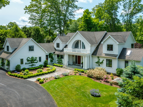 Waterfront contemporary single family home for sale located at 8 Heritage Island Road, New Fairfield, CT 06812