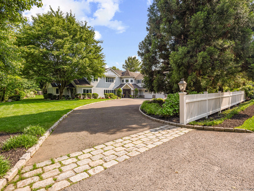 Contemporary single family home for sale located at 166 Long Lots Road, Westport, CT 06880