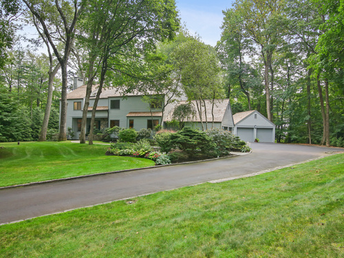 Contemporary single family home for sale located at 95 Heather Drive, New Canaan, CT 06840
