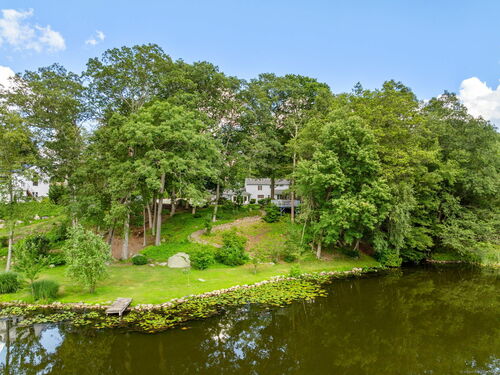 Waterfront single family home for sale located at 16 Pinnacle Rock Road, Stamford, CT 06903