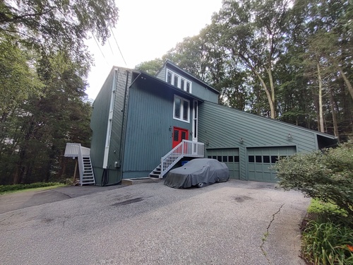 Waterfront contemporary single family home for sale located at 28 Tahmore Place, Shelton, CT 06484