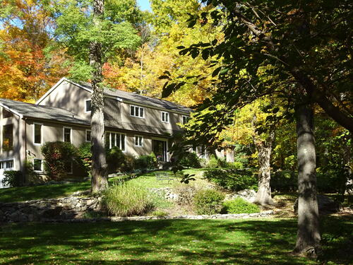 Contemporary single family home for sale located at 63 Lounsbury Road, Ridgefield, CT 06877