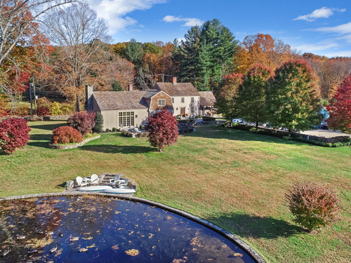 Waterfront antique single family home for sale located at 70 Redding Road, Easton, CT 06612
