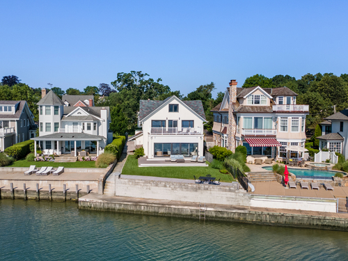 Waterfront single family home for sale located at 22 Ocean Drive North, Stamford, CT 06902