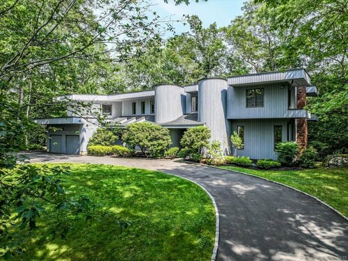 Waterfront contemporary single family home for sale located at 44 Deep Valley Road, Stamford, CT 06903