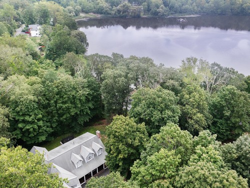 Waterfront single family home for sale located at 23 Pond Road, Ridgefield, CT 06877