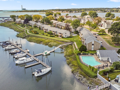 Waterfront townhouse condo for sale located at 199 Gregory Boulevard, apt d2, Norwalk, CT 06855
