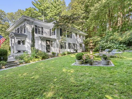 Waterfront antique single family home for sale located at 145 Lyons Plain Road, Weston, CT 06883