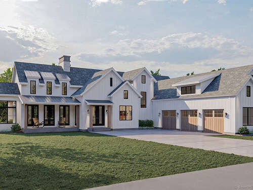 Contemporary new construction single family home for sale located at 358 North Salem Road, Ridgefield, CT 06877