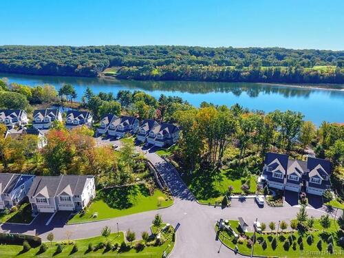 Waterfront townhouse condo for sale located at 560 River Road, apt 1, Shelton, CT 06484