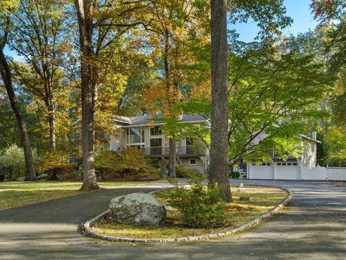 Contemporary single family home for sale located at 335 Georgetown Road, Weston, CT 06883