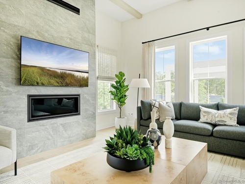 Contemporary new construction single family home for sale located at 2 Foxwood Drive, lot #61, Danbury, CT 06810