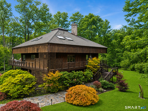 Waterfront contemporary single family home for sale located at 198 East Middle Patent Road, Stamford, CT 06831
