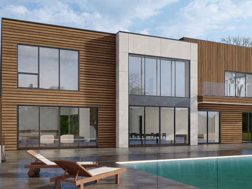 Contemporary new construction single family home for sale located at 18 Edgar Road, Greenwich, CT 06831
