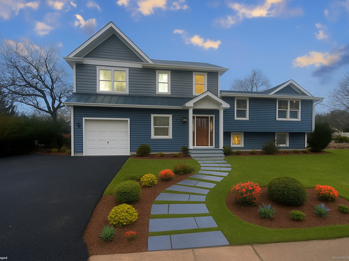 Contemporary new construction single family home for sale located at 12 Sugar Plum Lane, Fairfield, CT 06824