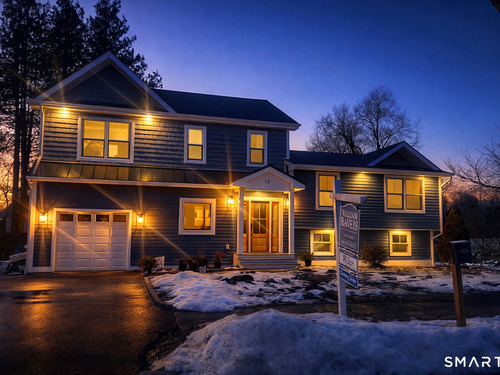 Contemporary new construction single family home for sale located at 12 Sugar Plum Lane, Fairfield, CT 06824