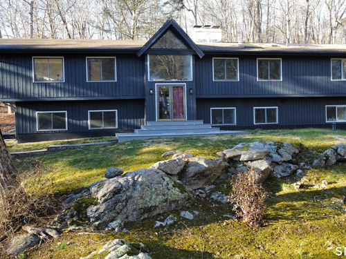 Waterfront contemporary single family home for sale located at 26 Hill Farm Road, Weston, CT 06883