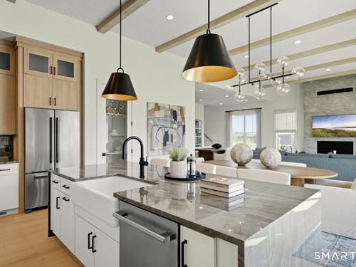 Contemporary new construction single family home for sale located at 16 Holly Ridge Way, lot #86, Danbury, CT 06810