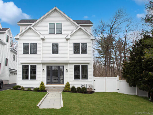 Waterfront new construction townhouse condo for sale located at 6 Down River Road, b, New Canaan, CT 06840