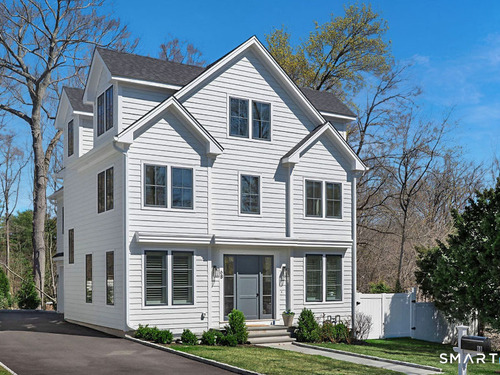 Waterfront new construction townhouse condo for sale located at 6 Down River Road, b, New Canaan, CT 06840