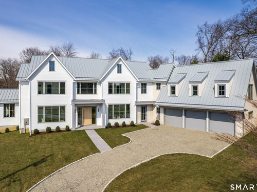 Contemporary new construction single family home for sale located at 8 Loretta Court, Westport, CT 06880