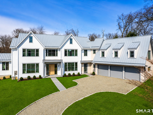 Contemporary new construction single family home for sale located at 8 Loretta Court, Westport, CT 06880