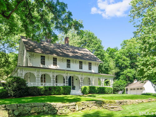 Antique single family home for sale located at 105 White Oak Shade Road, New Canaan, CT 06840