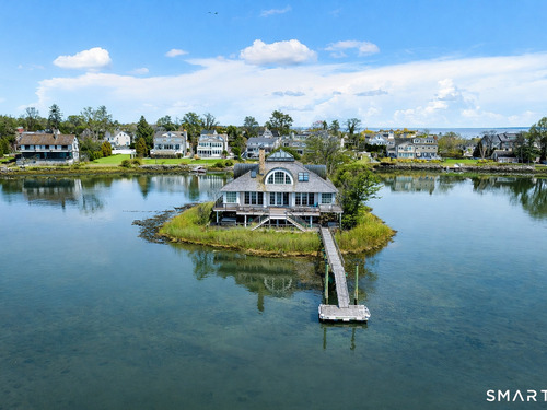 Waterfront single family home for sale located at 189 Shore Road, Greenwich, CT 06870