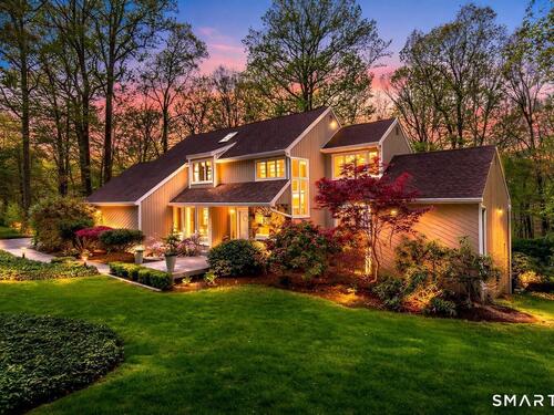 Contemporary single family home for sale located at 19 Mine Hill Road, Redding, CT 06896