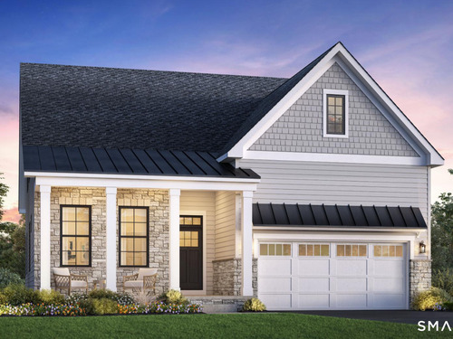 Contemporary new construction single family home for sale located at 18 Holly Ridge Way, lot #87, Danbury, CT 06810