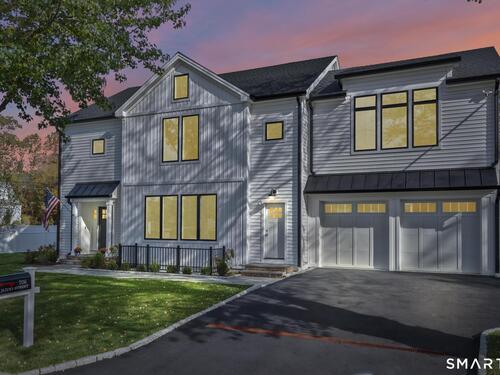 Contemporary new construction single family home for sale located at 706 Judd Street, Fairfield, CT 06825