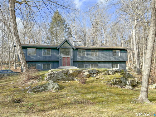 Waterfront contemporary single family home for sale located at 26 Hill Farm Road, Weston, CT 06883
