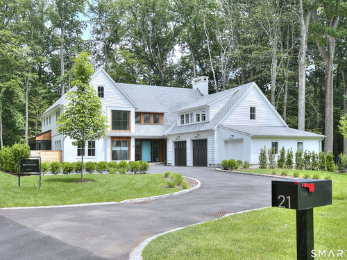 Contemporary new construction single family home for sale located at 21 Lockwood Circle, Westport, CT 06880