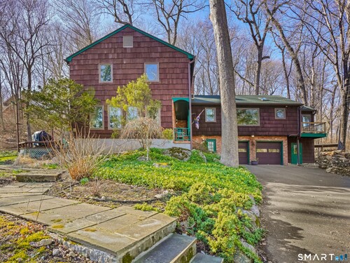 Waterfront contemporary single family home for sale located at 208 Cascade Road, Stamford, CT 06903