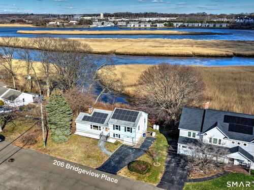 Waterfront single family home for sale located at 206 Bridgeview Place, Stratford, CT 06614