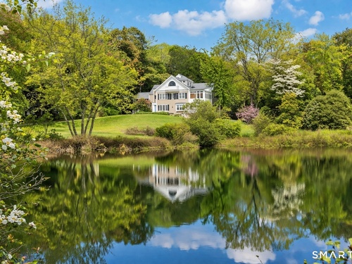 Waterfront single family home for sale located at 32 Steep Hill Road, Weston, CT 06883