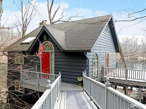 Waterfront single family home for sale located at 159 Mountain Road, Ridgefield, CT 06877