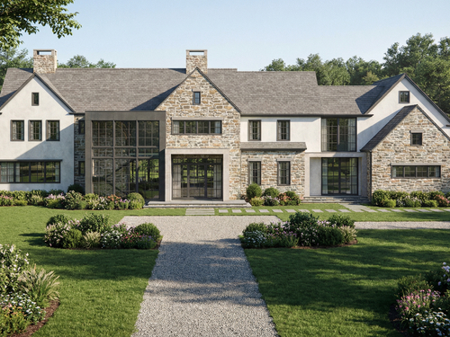 Contemporary new construction single family home for sale located at 688 Hulls Farm Road, Fairfield, CT 06890