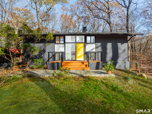 Contemporary single family home for sale located at 27 Hackberry Hill Road, Weston, CT 06883