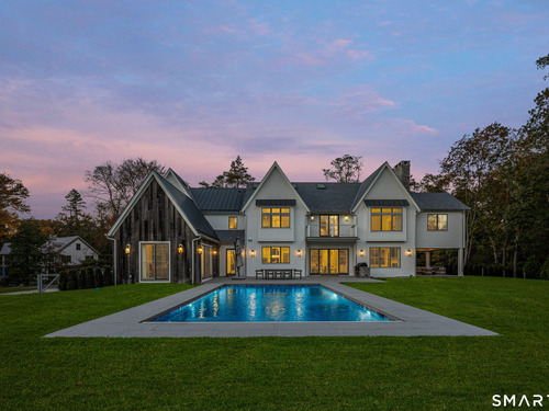 Contemporary single family home for sale located at 28 Old Farm Road, Darien, CT 06820