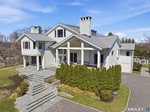 Contemporary single family home for sale located at 3 Stony Point Road West, Westport, CT 06880