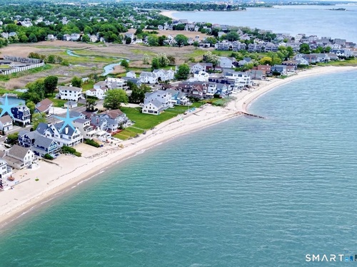Waterfront single family home for sale located at 1149 & 1148 Fairfield Beach Road, Fairfield, CT 06824