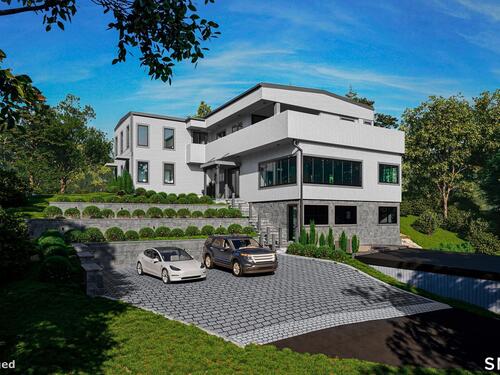 Contemporary new construction single family home for sale located at 142 Nearwater Lane, Darien, CT 06820