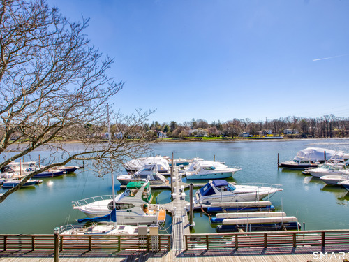 Waterfront townhouse condo for sale located at 15 River Road, 205, Greenwich, CT 06807