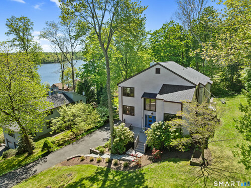 Contemporary single family home for sale located at 9 First Lane, Ridgefield, CT 06877
