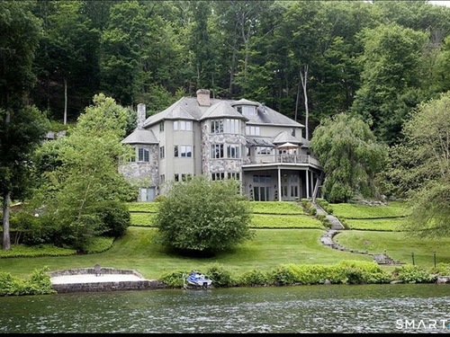 Waterfront contemporary single family home for sale located at 59 Sail Harbour Drive, New Fairfield, CT 06812