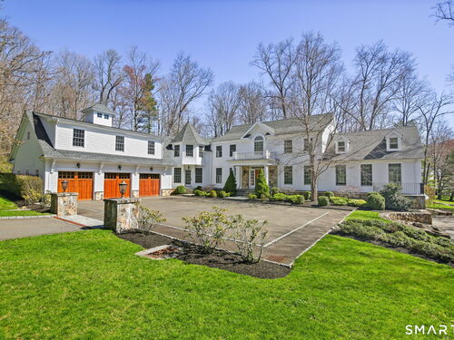 Waterfront single family home for sale located at 323 Smith Ridge Road, New Canaan, CT 06840