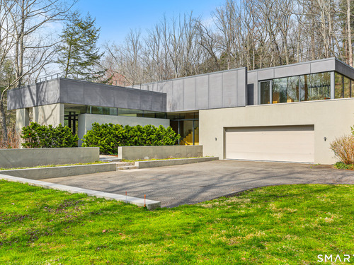 Waterfront contemporary single family home for sale located at 52 Valley Forge Road, Weston, CT 06883