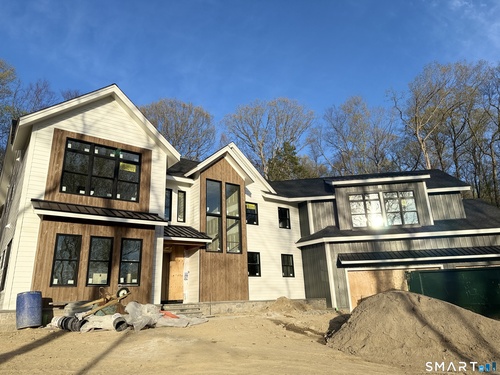 Waterfront new construction single family home for sale located at 108 Old Farm Road, Weston, CT 06825